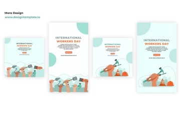 International Workers Day Character Animation Premiere Pro Templates