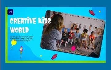 Kids Blog Intro Premiere Pro Templates for Education