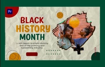 Black History Slideshow Premiere Pro Template