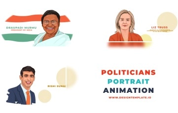 Politicians Portrait Premiere Pro Templates