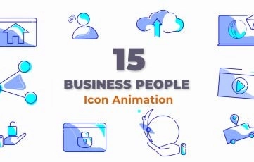 Marketing Color Free Animated Icons for Premiere Pro Templates