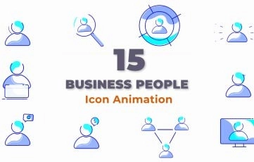 New Business People Icons Premiere Pro Templates
