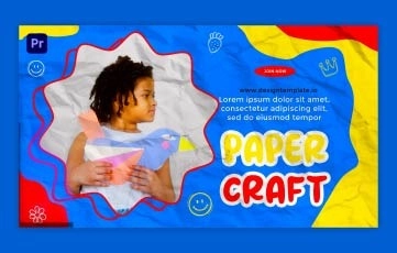 Paper Craft Slideshow Premiere Pro Templates