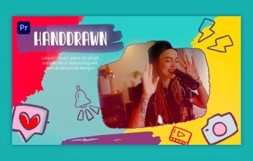 Hand Drawn Slideshow Premiere Pro Template