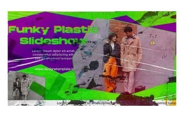Funky Plastic Slideshow After Effects Templates