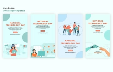 National Technology Day Instagram Story After Effects Templates