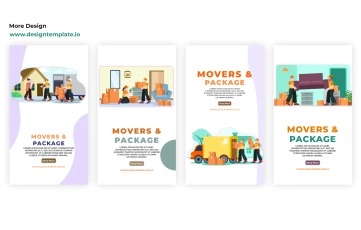 Movers & Package Instagram Story After Effects Templates