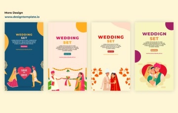 Wedding Ceremony Invitation Card Instagram Story