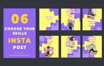 Choose Your Skills Instagram Post After Effects Template