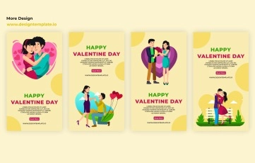 Valentine Lover Instagram Story After Effects Template