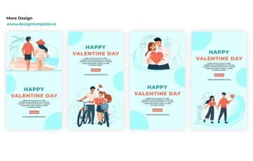 Valentine's Day Instagram Story After Effects Template