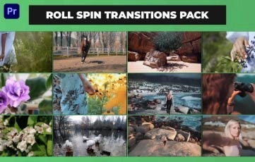 Roll Spin Transitions Pack Premiere Pro Template