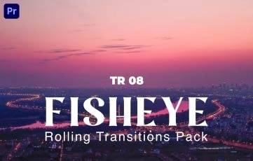 Fisheye Rolling Transitions Pack Premiere Pro Template