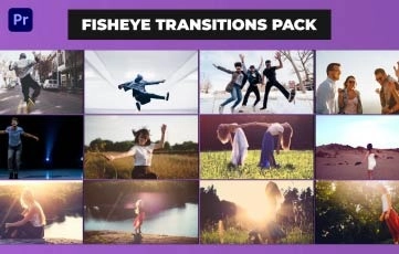 Fisheye Transitions Pack Premiere Pro Template