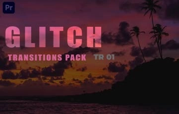 Glitch Transitions Pack for Premiere Pro
