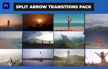 Split Arrow Transitions Pack Premiere Pro Template