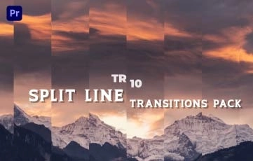 Split Line Transitions Pack Premiere Pro Template