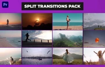 Split Transitions Pack  Premiere Pro Templates