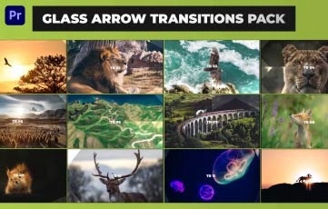Glass Transitions Pack  Premiere Pro Template