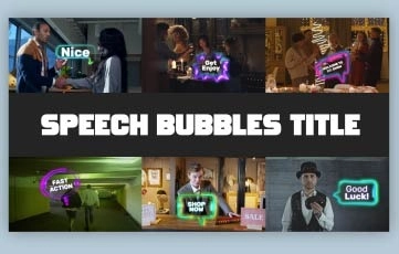 Speech Bubbles After Effects Template