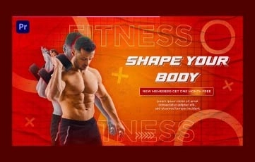 Fitness Slideshow Premiere Pro Template High-Quality Template