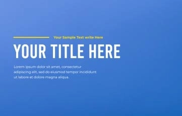 Simple Title Animation After Effects Template