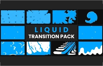 Liquid Transitions After Effects Template Pack