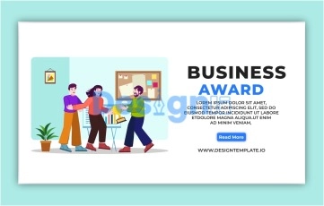 Business Award Landing Page After Effects Template