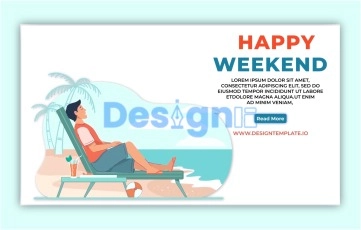 Weekend Landing Page After Effects Template