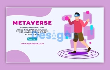 Metaverse Landing Page After Effects Template 02