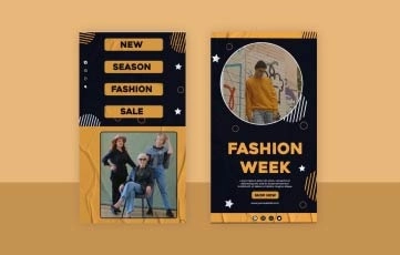 Winter Fashion Instagram Story After Effects Template
