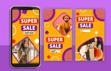 Super Sale Instagram Story After Effects Template