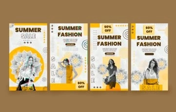 Summer Fashion Sale Instagram Story After Effects Template 02
