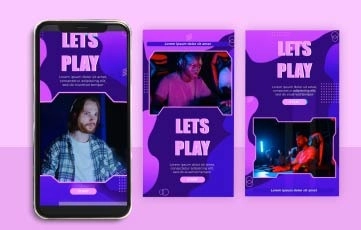 Lets Play Instagram Story After Effects Template