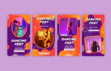 Dancing Festival Instagram Story After Effects Template 02