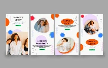 Modern Instagram Story After Effects Template