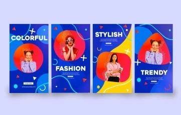 Smooth Colorful Instagram Story After Effects Templates
