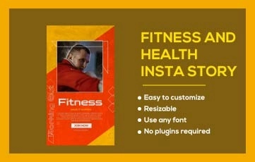 Fitness And Health Instagram Story After Effects Templates