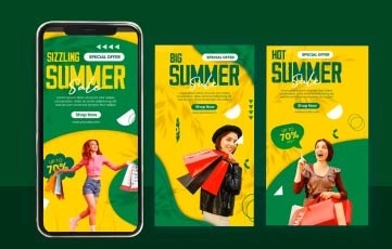 Summer Sale Instagram Story After Effects Templates 02