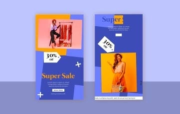 Promotion Fashion Instagram Story After Effects Templates