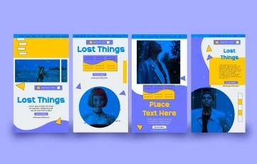 Lost Things Instagram Story After Effects Templates