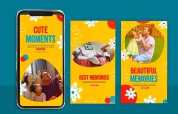 Family Memories Instagram Story After Effects Templates