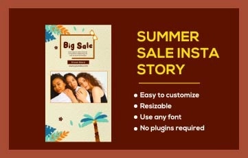 Summer Sale Instagram Story After Effects Templates