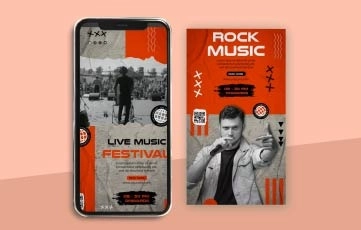Music Concert Instagram Story After Effects Template