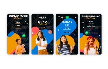 Music Fest Instagram Story After Effects Template
