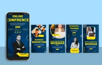 Futuristic Digital Marketing Instagram Story After Effects Template