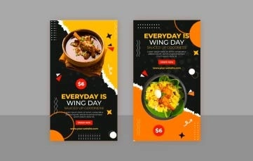 Food Instagram Story After Effects Template