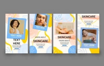 Hand Drawn Beauty Instagram Story After Effects Templates