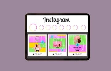 Pop Color Instagram Post After Effects Template 01