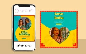 Indian Instagram Post After Effects Template